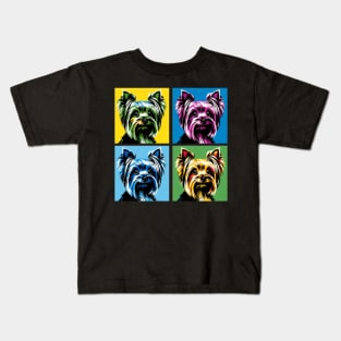 Yorkshire Terrier Pop Art - Dog Lover Gifts Kids T-Shirt